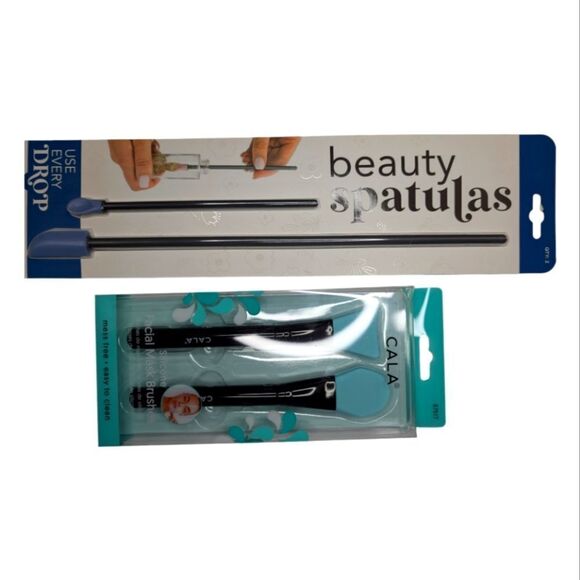 Set of 4: beauty spatulas and facial mask applicators - Picture 2 of 11